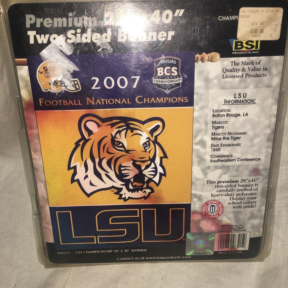 2007 LSU Flag‎ SEC Double Sided Yard Flag